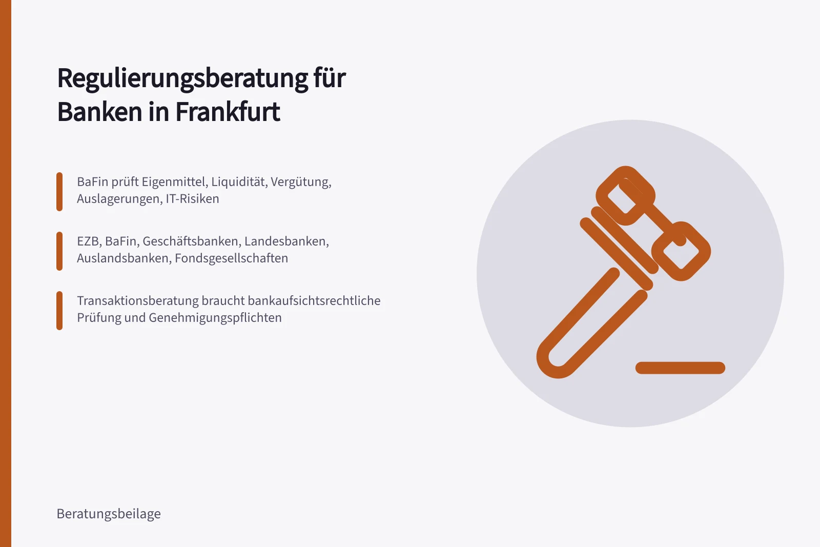 Karte zur Regulierungsberatung für Banken in Frankfurt am Main